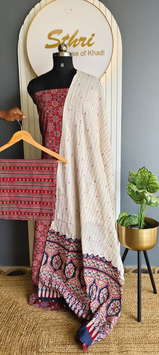Designer salwar material (Ajrak spl )
